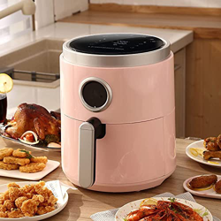 Bevis David Freidora de Aire doméstica 5L de Gran Capacidad sin Aceite freidora eléctrica automática máquina de Patatas Fritas (Color : Pink) características