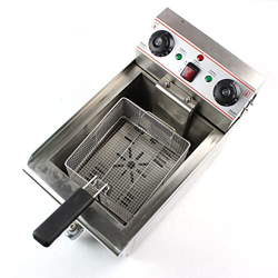 Freidora profesional de 10 litros de calidad de acero inoxidable Freidora eléctrica Freidora para patas de pollo frito patatas fritas en oferta