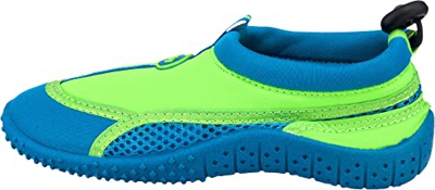 Fashy - Scarpe da spiaggia per bambini scarpe sportive Mis, 20 - 35/2 diversi colori"impy scarpe, Badelatschen, Verde (grün-türkis), 24