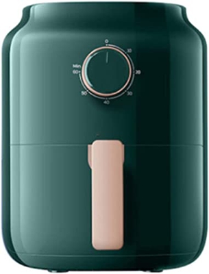 Bevis David Air Fryer Multifuncional 3L Freidora eléctrica Máquina automática de Papas Fritas sin Humo Color: Azul/Verde (Color : Green)