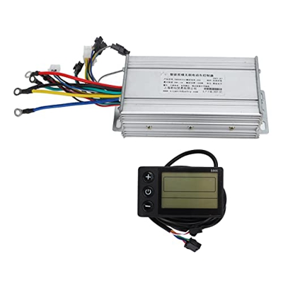 RiToEasysports Kit de Controlador de Bicicleta Eléctrica, 48V 1500W Controlador de Motor sin Escobillas de Buena Disipación de Calor con Panel Imperme