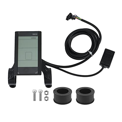 Abledance Pantalla LCD S830 24V 36V 48V para panel medidor de bicicleta eléctrica Ebike universal con piezas de ciclismo USB, SM