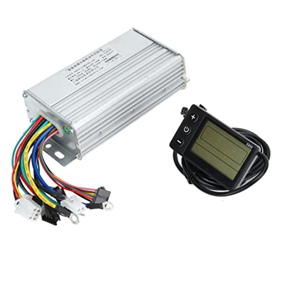 RiToEasysports Juego de Controlador de Bicicleta Eléctrica, Controlador sin Escobillas de Bicicleta Eléctrica de Buena Disipación de Calor con Medidor
