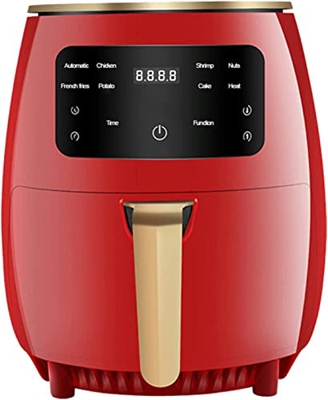 Bevis David Freidora de Aire 4,5 litros Hogar Touch Horno Eléctrico Gran Capacidad (Color : Red, Size : Mechanical Model)