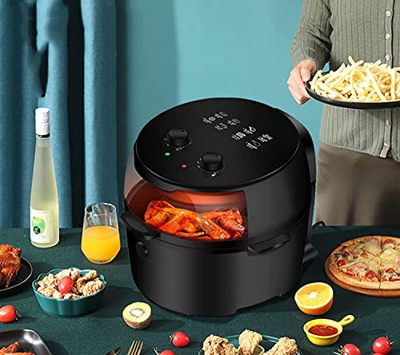 Bevis David Freidora de Aire Cocina Visible Hogar Automática Máquina de Papas Fritas multifunción 8L Gran Capacidad (Color : Mechanical Model, Size : 