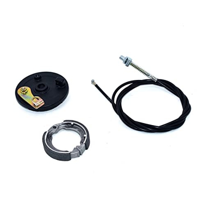 Genggeng Ruedas traseras Freno de Tambor Freno de expansión con Zapatas de Freno Cable de Freno Compatible con Zero 8 T8 8 Pulgadas Scooter eléctrico 