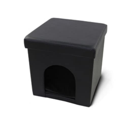 Puff Perro Plegable Cama Viaje Caseta (Negro) en oferta