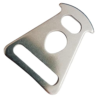 Milageto Toldo Hebilla Instalación Hardware Poste Triangular Hoja Acero Inoxidable Servicio Pesado para al Aire Libre Senderismo Picnic Toldo