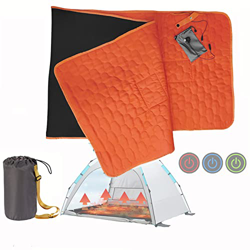 FLBT Manta térmica eléctrica, Almohadilla térmica para Dormir de 200 x 62 cm, Forro Ligero para Saco de Dormir con calefacción para Exteriores con 3 a características
