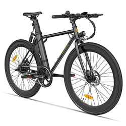 Bicicleta eléctrica Fafrees F1, Bicicleta de Carretera eléctrica para Adultos de 250W con neumáticos 700C * 28C, batería extraíble de 36V 8.7Ah, Negro características