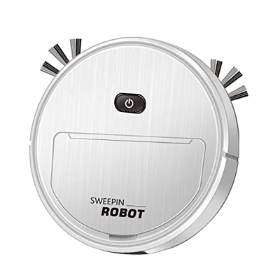 Veizao Robot Aspirador AutomáTico 3 en 1 MáQuina de Limpieza de Barrido InaláMbrico Inteligente Carga Robot Inteligente VacíO Blanco