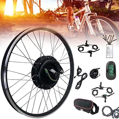 GAOMIN Kit de ConversióN de Bicicleta EléCtrica,250/350/500/1000/1500w Kit de ConversióN de Motor Rueda Trasera 20 ”,24”,26 ”,27,5”,28 ”,29”, 700c Pan
