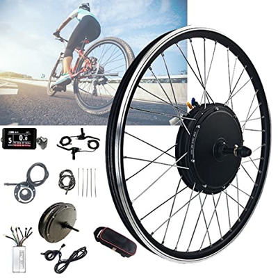 TOOJUN Kit de conversión de Motor de Bicicleta eléctrica de Rueda de 48V, Kit de Motor de Cubo de tracción Trasera, Kit de conversión de Bicicleta a e