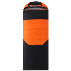 CIYAZA Saco de Dormir de plumón de Pato, Ultraligero, Equipo de Campamento para Adultos, 600 g-2500 g, Naranja, 1500 g características