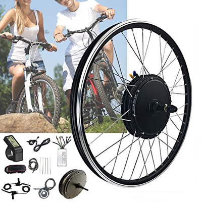 TOOJUN Kit de conversión de Bicicleta eléctrica con medidor LCD4 48V/1000W Kit de Motor Giratorio de Alta Potencia/transmisión Trasera para Bicicleta 