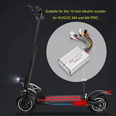 Weojeviy Controlador de Scooter Eléctrico Controlador Inteligente de Motor sin Escobillas 48V 20a para KUGOo M4 Tipo de 2 Ruedas