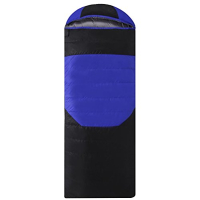 CIYAZA Saco de Dormir de plumón de Pato, Ultraligero, Equipo de Campamento para Adultos, 600 g-2500 g, Azul, 600 g