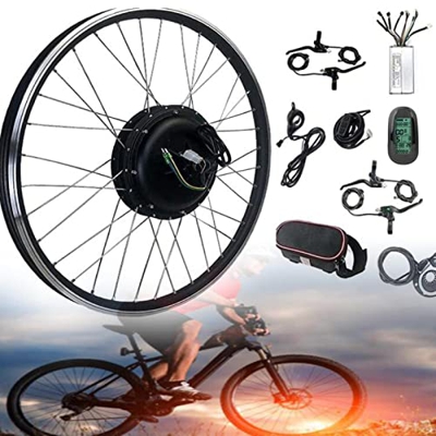 GAOMIN 20 ”,24”,26 ”,27.5”,28 ”,29”,700c Kit de ConversióN de Bicicleta EléCtrica Cubo de Motor Sin Escobillas Kit Impermeable Spin Fly de TransmisióN