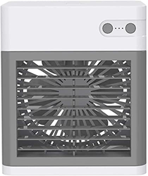 Ventilador de aire acondicionado Mini enfriador de aire 3 en 1/aire acondicionado de refrigeración/humidifica/purifica Ventilador de nebulización de 3 características