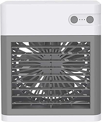 Ventilador de aire acondicionado Mini enfriador de aire 3 en 1/aire acondicionado de refrigeración/humidifica/purifica Ventilador de nebulización de 3