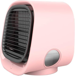 Aire Acondicionado portátil Mini acondicionadores de Aire Humidificador USB Ventilador de refrigeración Ajustable Ventilador de 3 velocidades for el h en oferta