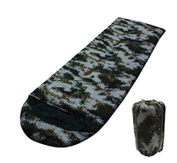 CIYAZA Camuflaje Saco de Dormir de algodón Hueco Acampar al Aire Libre Mantener Caliente Equipo Tela de poliéster 0~10, 1500g precio