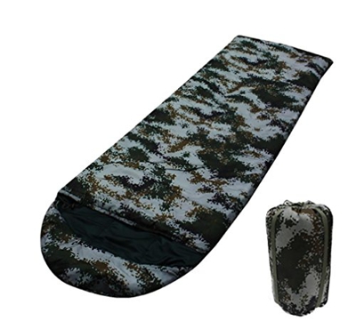 CIYAZA Camuflaje Saco de Dormir de algodón Hueco Acampar al Aire Libre Mantener Caliente Equipo Tela de poliéster 0~10, 1500g