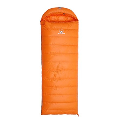 CIYAZA Saco de Dormir de plumón de Ganso Blanco para Acampar al Aire Libre Adulto Mantener Caliente Equipo 400g-1600g / 95%, Amarillo, 1600g