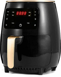 DBHFGJMN Freidora De Aire De Circulación Rápida De 4,5 L, Horno Eléctrico De Aire Caliente De 1200W, Sin Aceite, Cocina Baja En Grasa, Pantalla Led co en oferta