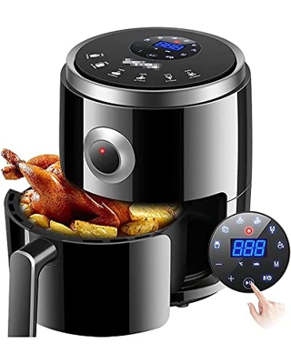 DBHFGJMN Freidora De Aire Multifuncional De 3,2 L, Sin Aceite, Cocina Baja En Grasa, Cocina De Aire Digital, Horno, Control De Temperatura Ajustable, 