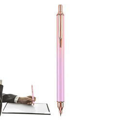 edcb Pluma Estilográfica Punta Fina | Pluma estilográfica Recargable de Escritura Suave - Pluma de Negra de Metal de Punta Fina Pluma de Prensa de Col en oferta