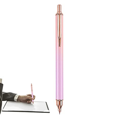 edcb Pluma Estilográfica Punta Fina | Pluma estilográfica Recargable de Escritura Suave - Pluma de Negra de Metal de Punta Fina Pluma de Prensa de Col