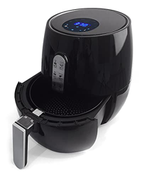 DBHFGJMN Freidora De Aire Portátil De 5,2 L, Horno Eléctrico De Aire Caliente De 1350W, Cocina Sin Aceite con Pantalla Táctil Digital LCD, 7 Ajustes P precio