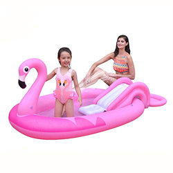 Family Inflatable Swimming Pool PVC Family Inflatable Above Ground Swimming Pool Children's Summer Water Park Garden Backyard Summer Water Party Flami en oferta
