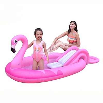 Family Inflatable Swimming Pool PVC Family Inflatable Above Ground Swimming Pool Children's Summer Water Park Garden Backyard Summer Water Party Flami