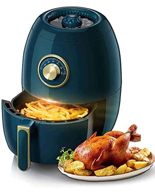 DBHFGJMN Freidora De Aire Multifuncional De 3L, Cocina Saludable Sin Aceite, Freidora De Patatas Fritas, Mini Horno, Temporizador De 30 Minutos Y Cont