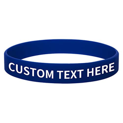 GOGO 100 piezas Pulseras de Silicona Personalizadas Banda de Goma Pulseras Personalizadas Favor de Fiesta en oferta
