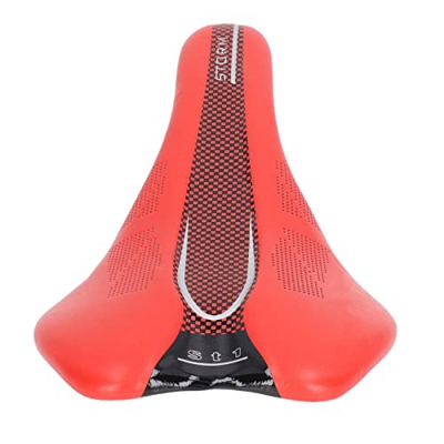 TeamSky Sillín de Bicicleta de montaña, Asiento de Bicicleta de Cuero de Microfibra, cojín de Asiento de Bicicleta de montaña Suave Ultraligero para B