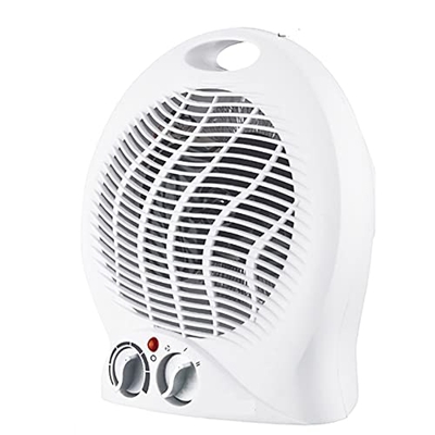 AURH Ventilador eléctrico de Baja Potencia Ventilador portátil de Ahorro de energía Potente Aire frío y Caliente Seguro 2 velocidades Home Office 2000