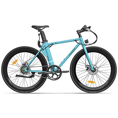 Bicicleta eléctrica Fafrees F1, Bicicleta de Carretera eléctrica para Adultos de 250 W con neumáticos 700C*28C, batería extraíble de 36 V 8,7 Ah, Azul