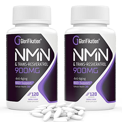 Pastillas sublinguales NMN + 99% de trans-resveratrol puro 900 mg