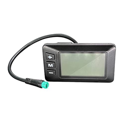 Panel de pantalla LCD para bicicleta, velocímetro ABS para bicicleta eléctrica, conector impermeable de 5 pines, piezas de conversión de patinete para