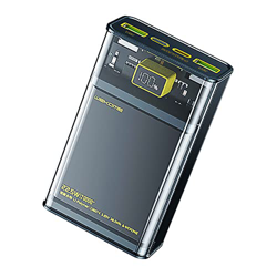 Ezalor 20000mAh Power Bank 22.5W Cargo rápido Cargador portátil Gran Capacidad Batería Externa 3 Salida PD3.0 QC4.0 USB C IN/Output,Negro,20000mAh en oferta