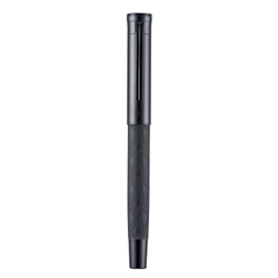 Pluma estilográfica Hongdian Black Forest Max, punta fina recubierta de titanio, punta china, talla de nudo suave, con convertidor y caja de bolígrafo características