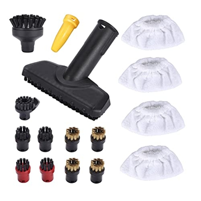 UVIYO Compatible con Karcher SC1 SC2 SC3 SC4 SC5, Lavadora de Piezas, mopa de Vapor, Kit de Cabezal de Cepillo de Espejo Redondo, Accesorios for el ho