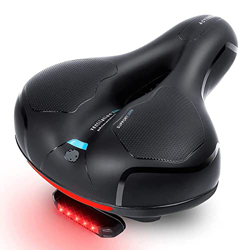 Sillín de bicicleta de repuesto Comfort Bike Seat, Asientos de bicicleta de doble bola amortiguadora para comodidad hombres mujeres, Ajuste universal  en oferta