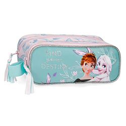 Disney Frozen Memories Estuche Doble Azul 23x9x7 cms Poliéster precio
