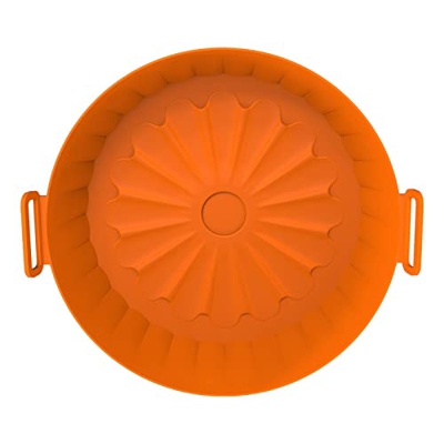 XIANXIAN Olla de Silicona para freidora de Aire | Revestimientos de Silicona de Grado alimenticio para freidora de Aire | Reemplazo para Revestimiento