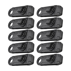 predolo 10 Clips de Lona para Campaña, Clip de Toldo Negro Grande Ajustable para Cubiertas de Lona precio
