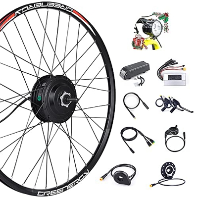 Bafang Kit de Conversión de Bicicleta 36V 250W Motor de Buje Trasero para Kit de Rueda Trasera 20" 26" 27,5" 700C con Pantalla LCD